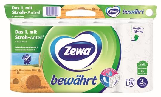Zewa Bewährt Toilettenpapier weiß 3-lagig 16x150BL 