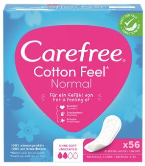 Carefree Cotton Feel Normal ohne Duft 56ST 