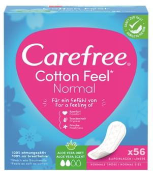 Carefree Cotton Feel Normal Aloe Vera 56ST 