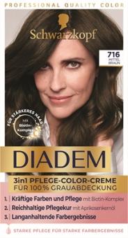 Diadem Pflege-Color-Creme 3in1 716 mittel braun 
