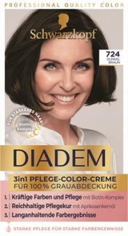 Diadem Pflege-Color-Creme 3in1 724 dunkel braun 