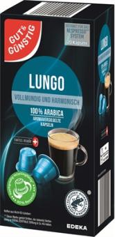 GUT+GÜNSTIG Kaffeekapseln Lungo 20ST 104g 