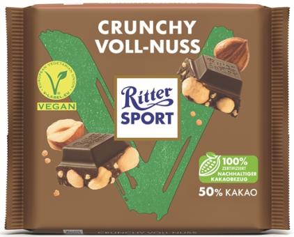 Ritter Sport Crunchy Voll-Nuss Tafel vegan 100g 