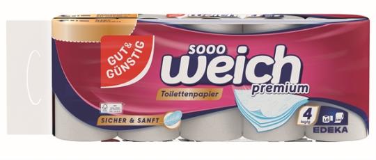 GUT+GÜNSTIG Toilettenpapier 4-lagig 10x180BL 