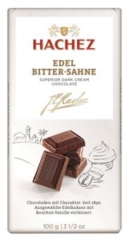 Hachez Chocolade Edel Bitter Sahne 100g 