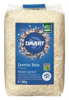 Bio Davert Mühle Jasmin Reis weiss 500g 