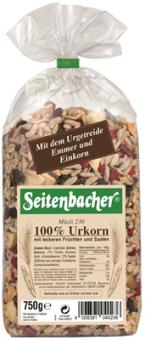 Seitenbacher 100% Urkorn Müsli 750g 
