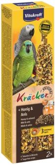 Vitakraft African Kräcker mit Honig-Anis für Papageien 2x90g 