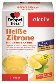 Doppelherz Heiße Zitrone Vitamin C + Zink 10Portionen 150g 