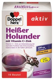 Doppelherz Heißer Holunder mit Vitamin C+Zink 10Portionen 150g 