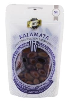 Dumet Kalamata Oliven schwarz mit Stein 200g 