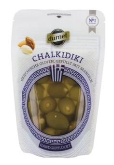 Dumet Chalkidiki grüne Oliven gefüllt mit Mandeln 270g 